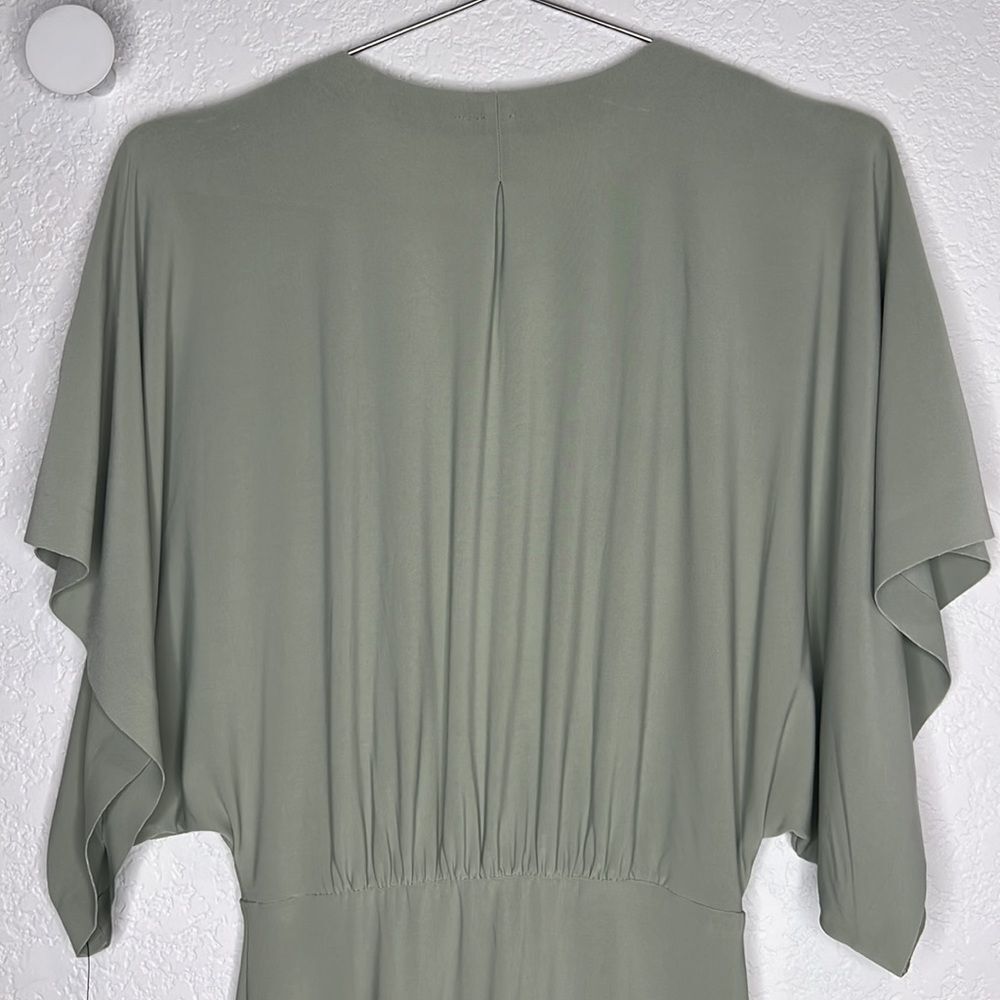 NWT Norma Kamali Obie Gown in Dried Sage XS Revolve - Picture 7 of 15